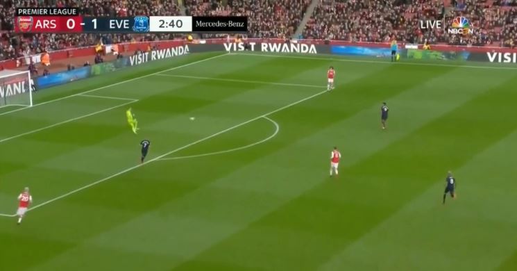 Everton's Tactics Under Carlo Ancelotti 2 closing down