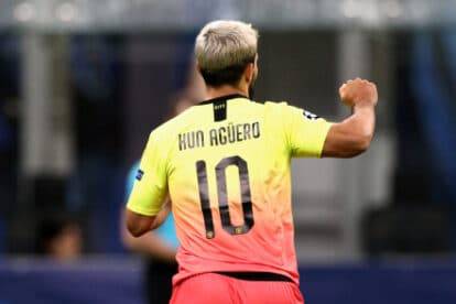 Man City and Argentina legend Sergio Aguero waves farewell