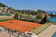 Where do ATP/WTA players practice in the off-season?