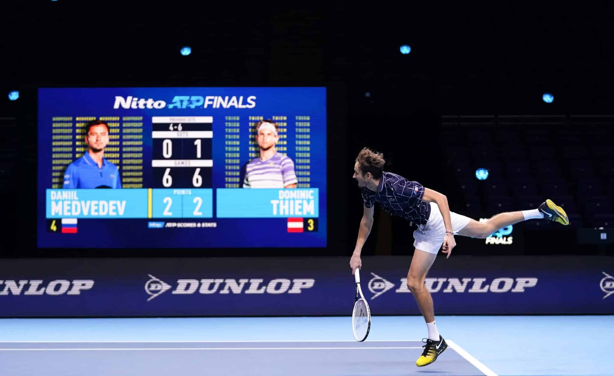 Medvedev Creates History at Miami Open: Secures Fifth Successive ATP Final Berth! 1 Daniil Medvedev in action during the singles final during day eight of the Nitto ATP Finals at The O2 Arena, London. By Icon Sport