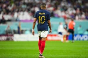 World Cup 2022 Golden Boot Odds: Messi Draws Level With PSG Teammate 1 Kylian Mbappe of France during the FIFA World Cup Qatar 2022 match, Quarter-Final, between England and France played at Al Bayt Stadium on Dec 10, 2022 in Al Khor, Qatar. (Photo by Bagu Blanco / Pressinphoto / Icon Sport) - Photo by Icon sport