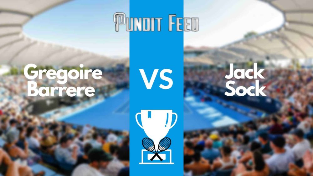 Gregoire Barrere vs Jack Sock prediction