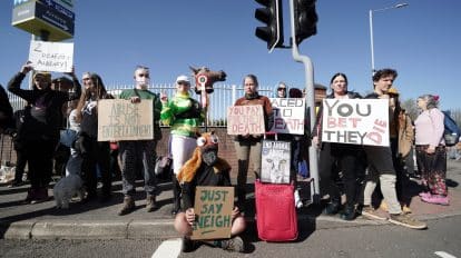 Grand National Protests By Animal Rights Activists Lead to Arrest