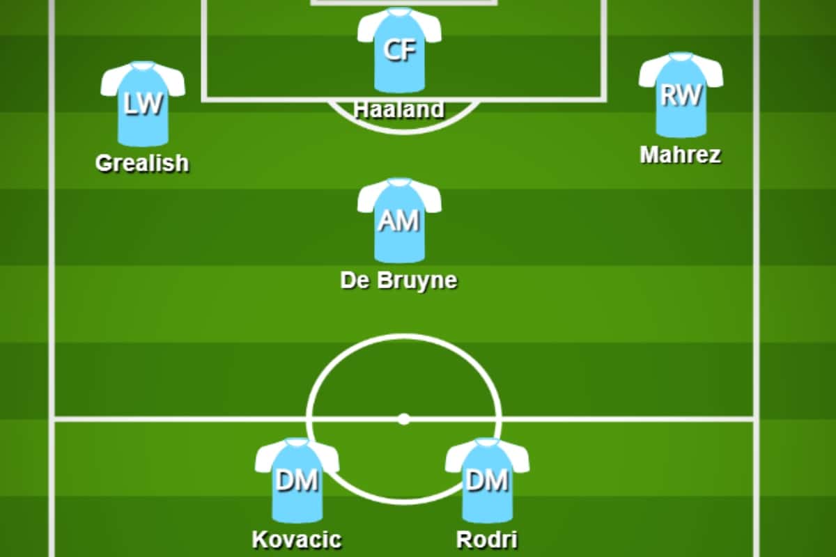 Manchester City Latest: How Manchester City could line up with Mateo Kovacić 3 kovacic in dm