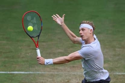 How and where did Denis Shapovalov and Mirjam Bjorklund got engaged?