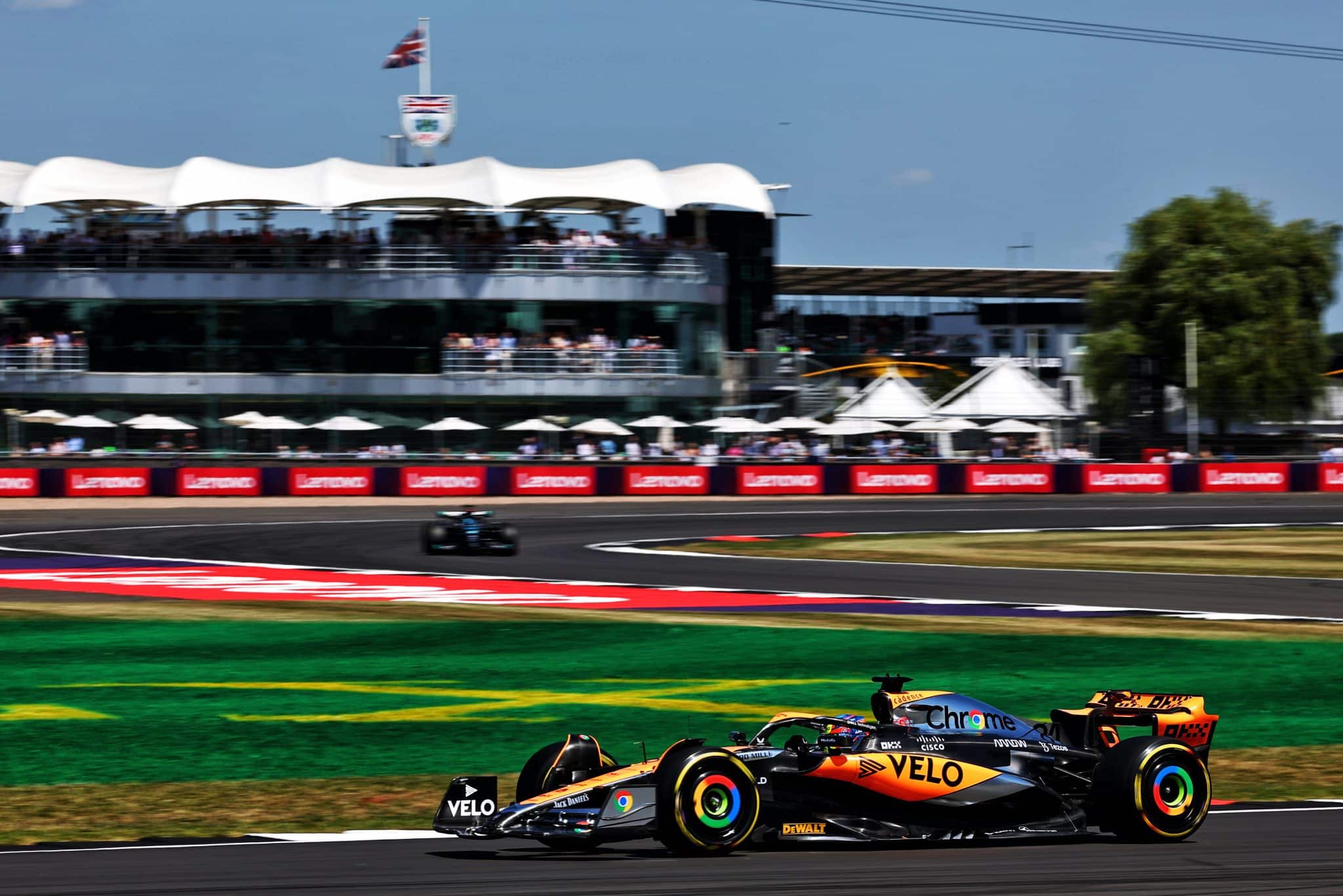 Oscar Piastri on Friday at Silverstone