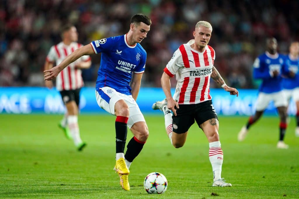 Rangers vs PSV lineups 1