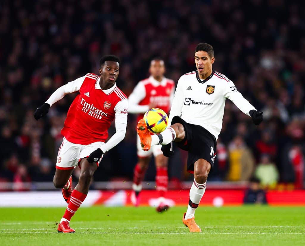 Arsenal vs Man Utd Predicted Lineups – A Tight Game on the Cards? 1 Eddie Nketiah and Raphael Varane
