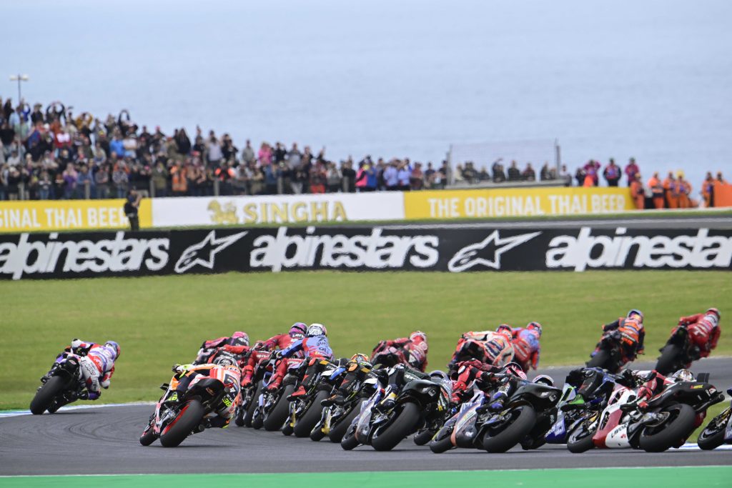 MotoGP Thailand 2023 preview and schedule: All details and times for the Thai GP 1 The start of the last weekend's Grand Prix at Phillip Island.